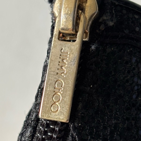 Jimmy Choo Black strappy sequins Stiletto Women’s size 9 - Picture 8 of 11